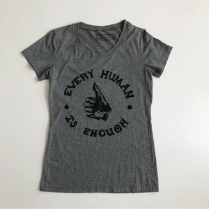 Human Unlimited Gray Graphic T-shirt Size M